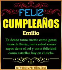 GIF Frases de Cumpleaños Emilio